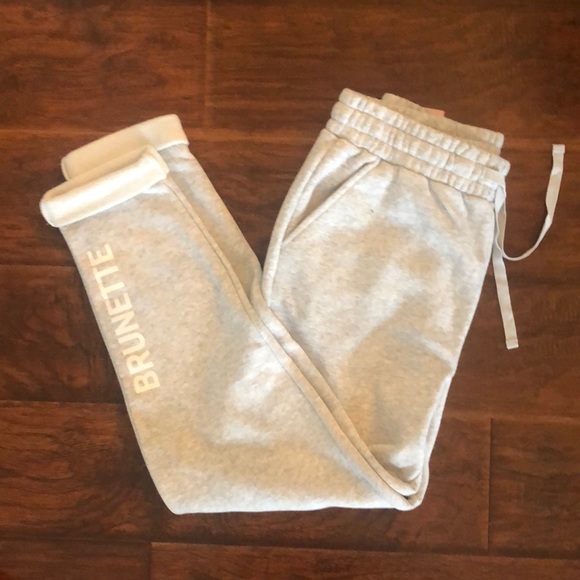 BRUNETTE sweat pants !S/M super comfy great 4 gym
